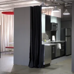 Room Dividers Now Tension Rod Curtain Room Divider Kit - XX-Large A, 8ft Tall X 10ft - 12ft 6in Wide, Midnight Black (With Curtains) -Furniture Specialty Store GUEST e0d9525f f65b 40d9 a5ee 4cd0371753c7