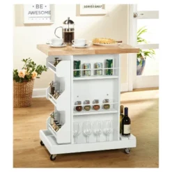 Hampton Kitchen Cart White - Buylateral -Furniture Specialty Store GUEST e0e77810 4de0 4e93 91e6 dceafa29ec89