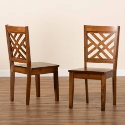 Caron Wood Dining Chair Set - Baxton Studio -Furniture Specialty Store GUEST e14a5dc8 ea24 4dc6 bc06 59471b146579