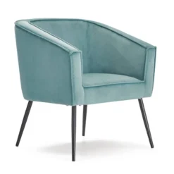 Rani Accent Chair Teal Velvet - Adore Decor