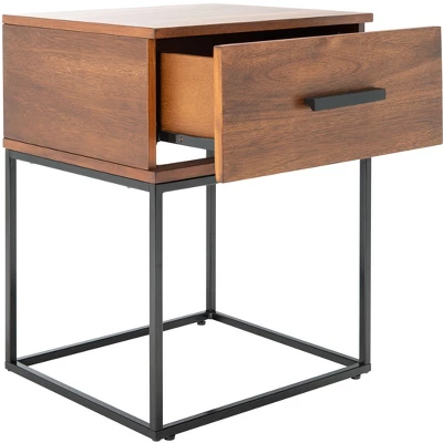 Marquise 1 Drawer Nighstand - Brown - Safavieh 7 Marquise 1 Drawer Nighstand - Brown - Safavieh - Image 5