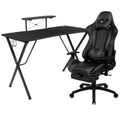 Flash Furniture Gaming Desk And Footrest Reclining Gaming Chair Set With Cup Holder, Headphone Hook, And Monitor/Smartphone Stand -Furniture Specialty Store GUEST e1c947e8 505a 4ab7 aae4 99e0c9f78e53