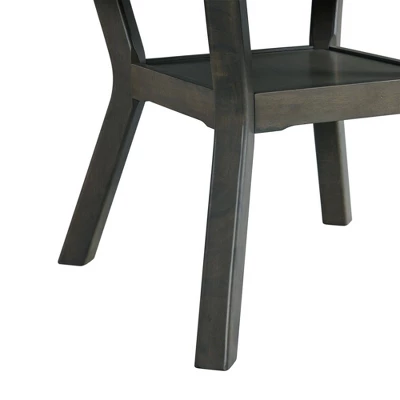 5pc Taylor Standard Height Dining Set And 4 Faux Leather Side Chairs Gray - Picket House Furnishings 6 5pc Taylor Standard Height Dining Set And 4 Faux Leather Side Chairs Gray - Picket House Furnishings - Image 4