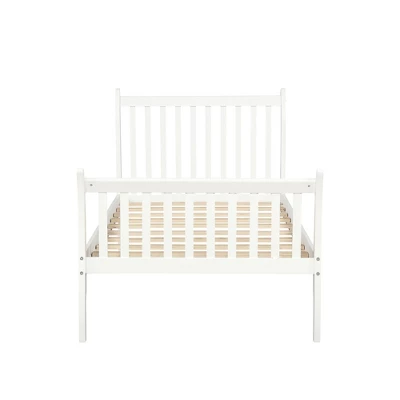 Twin Size Wood Platform Bed Frame With Slat Support-ModernLuxe 5 Twin Size Wood Platform Bed Frame With Slat Support-ModernLuxe - Image 3