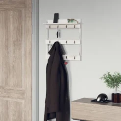 Emma And Oliver Wall Mounted Mug Rack With 12 Coffee Cup Hangers And Built-In Shelf For Coffee, Sugar & More 17 Emma And Oliver Wall Mounted Mug Rack With 12 Coffee Cup Hangers And Built-In Shelf For Coffee, Sugar & More -Furniture Specialty Store GUEST e3d76a06 2127 4e4e 8d8a 526a76358ac3