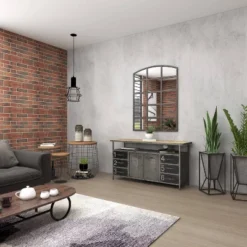 Industrial Wood Buffet Gray - Olivia & May -Furniture Specialty Store GUEST e3ed77a6 c876 4b27 9259 b072c74b3bfd