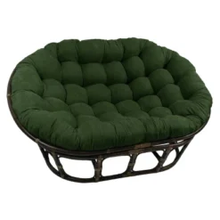 63"x45" Double Papasan With Micro Suede Cushion - International Caravan -Furniture Specialty Store GUEST e4807937 98b5 4a11 ad54 7abc125e02c1