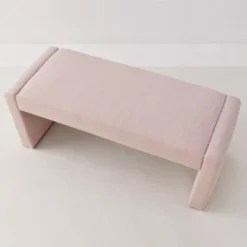 Kaia 47" Contemporary Farmhouse Linen Fabric Waterfall Upholstered Bench-The Pop Maison -Furniture Specialty Store GUEST e4cf1e5e 271a 4263 b41a 2abcac19fc3d