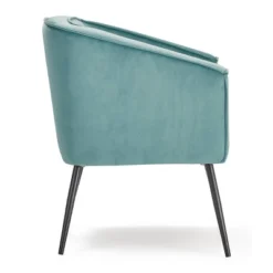 Rani Accent Chair Teal Velvet - Adore Decor -Furniture Specialty Store GUEST e560b605 27cb 4b8a 85c0 9408f8d66a82