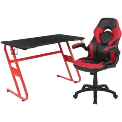 Flash Furniture Gaming Desk And Racing Chair Set With Cup Holder And Headphone Hook -Furniture Specialty Store GUEST e56516e6 1abe 4adb 940a 79913d16eb4b