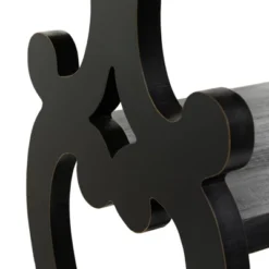 Farmhouse Wood Swirl Console Table Black - Olivia & May -Furniture Specialty Store GUEST e691015f 7be2 499f 8527 63f1b412ed40