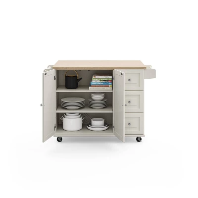 Dolly Madison Kitchen Cart With Wood Top - Home Styles 11 Dolly Madison Kitchen Cart With Wood Top - Home Styles - Image 9