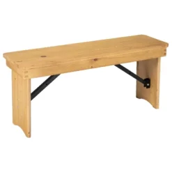 Flash Furniture HERCULES Series 40" X 12" Solid Pine Folding Farm Bench -Furniture Specialty Store GUEST e7056c52 9803 45da af39 19b858545cf9