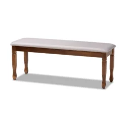 Corey Fabric Upholstered And Wood Dining Bench - Baxton Studio -Furniture Specialty Store GUEST e7a2705e 5249 4302 b1ea 54873d4ea0b1