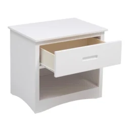 Galen 1-Drawer Transitional Wood Nightstand In White - Lexicon -Furniture Specialty Store GUEST e7e80d7f 95dc 49c9 87f3 4aa534dd073b