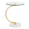 C End Contemporary Table White/Gold - LumiSource -Furniture Specialty Store GUEST e811d8f7 b72a 40bc 9840 dd7d75d5890c