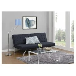 Eve Velvet Upholstered Convertible Futon - Room & Joy -Furniture Specialty Store GUEST e83df2bc 0b60 41cb a182 66b4323c4580