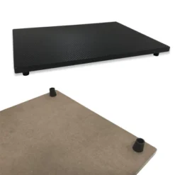 Cart System With Wheels 2 Tier Black - Atlantic -Furniture Specialty Store GUEST e843a460 91a5 4315 86d7 5caefc672873