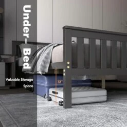 Costway Full Wood Platform Bed With Headboard And Footboard Mattress Foundation -Furniture Specialty Store GUEST e8ceadd1 5f73 41e9 a16f 0f66e7dc792f