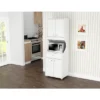 1 Drawer Kitchen/Microwave Storage Cabinet With Open Space White - Inval -Furniture Specialty Store GUEST e9a179da 98ce 41ec 869f 7318f0301b30