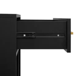 42.25" Juno Record Storage Cube Bookcase With Speaker Black/Black - Crosley -Furniture Specialty Store GUEST eae874cc 29fd 46e3 bb97 2a4d9276f842