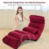 Costway Folding Lazy Sofa Chair Stylish Sofa Couch Bed Lounge Chair W/Pillow Burgundy -Furniture Specialty Store GUEST eb7e4d36 df98 41e7 8b74 6bb8a9f6c668