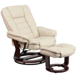 2pc Leather Recliner And Ottoman Set Beige - Flash Furniture -Furniture Specialty Store GUEST ec39bb7a f352 4953 a48e ce22dd43272a