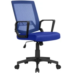 Yaheetech Adjustable Mid-Back Office Chair Computer Chair With Wheels -Furniture Specialty Store GUEST eccb47b9 2acb 44c5 bb29 6a31202a71cc