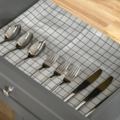 HOMCOM Rolling Kitchen Island Cart, Portable Serving Trolley Table With Drawer, Adjustable Shelf And 2 Towel Racks, Gray -Furniture Specialty Store GUEST ed5c4fea b916 43a0 94c4 55be1763754c