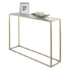 Gold Coast Faux Marble Console Table Gold - Breighton Home