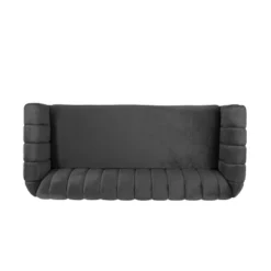Richland Modern Glam Velvet Channel Stitch 3 Seater Sofa - Christopher Knight Home -Furniture Specialty Store GUEST ed8db3f2 d62a 445d b8d1 dfa6b5b12758