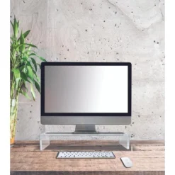 Azar Displays Clear Acrylic Monitor Riser 21"W X 7.75"D X 4.5"H -Furniture Specialty Store GUEST edc7ecbf 5101 4dc1 8674 5d3198a5b475