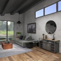 Industrial Wood Buffet Gray - Olivia & May -Furniture Specialty Store GUEST ee1144b2 b637 4d36 b8c1 9c322b162264