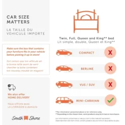 Queen Versa Platform Bed - South Shore -Furniture Specialty Store GUEST ee81553b 6762 4a17 9fe1 a7af7465a237