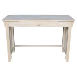 Mission Desk With Drawer - Unfinished - International Concepts