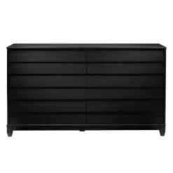 Ilya Solid Wood Modern Panel Front 6 Drawer Dresser - Saracina Home -Furniture Specialty Store GUEST ef41feaf 4e19 4fb5 8811 632636980ad5