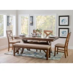 6pc Jackson Extendable Dining Table Set Hazelnut - Powell Company 33 6pc Jackson Extendable Dining Table Set Hazelnut - Powell Company -Furniture Specialty Store GUEST ef816820 5f92 4669 97d6 7bf54576ae29