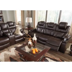 Warnerton Power Recliner Sofa With Adjustable Headrest Chocolate - Signature Design By Ashley -Furniture Specialty Store GUEST ef8cdf03 f75a 4c79 a0dc 4a06229a951b
