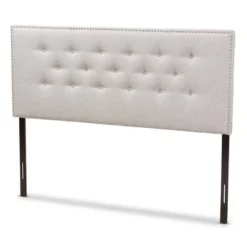 Windsor Modern And Contemporary Fabric Upholstered Headboard Beige - Baxton Studio -Furniture Specialty Store GUEST ef928733 f236 4c20 b401 4738eb848019