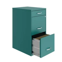 Space Solutions 18" Deep 3 Drawer Metal Organizer File Cabinet With Pencil Drawer -Furniture Specialty Store GUEST eff5cb50 ae69 4a21 bb3e 67b8aea36761