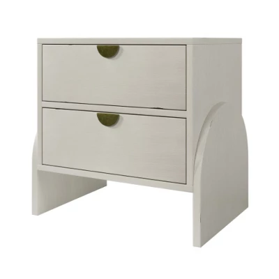 Organnice Retro Style White Nightstand,Bed Side Table 3 Organnice Retro Style White Nightstand,Bed Side Table