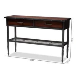 2 Drawer Jana Dining Room Server Brown - Baxton Studio -Furniture Specialty Store GUEST f0a1d8ef 04af 436e 854b 9e1cd226fe21