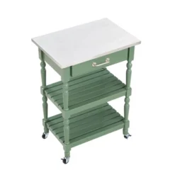 Carolina Kitchen Cart With Stainless Steel Top Green - Boraam -Furniture Specialty Store GUEST f0a700ef b9cc 4e33 b7b8 dedddd005809