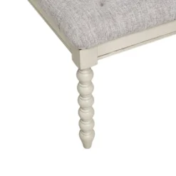 Beckett Tufted Accent Bench Light Gray/Natural - Madison Park Signature -Furniture Specialty Store GUEST f0c15a8f b8f2 48ae a66f a8b4601a7acf