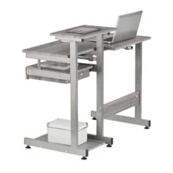 Complete Computer Workstation Desk Gray - Techni Mobili -Furniture Specialty Store GUEST f1363f88 66a0 4b63 8854 6848ec07c792