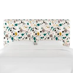 Olivia Upholstered Headboard Terrazzo Emerald Ochre - Cloth & Company -Furniture Specialty Store GUEST f15a1d98 aa6d 42a8 a9c6 8ce7dee948be
