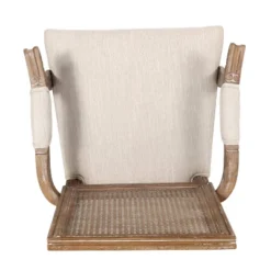 7pc Chatau Farmhouse Fabric Upholstered Wood And Cane Dining Set - Christopher Knight Home -Furniture Specialty Store GUEST f2281338 2dae 4260 ae89 d0ceb7abf8ca