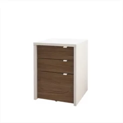 3pc Liber T Home Office Set White/Walnut - Nexera -Furniture Specialty Store GUEST f246cd8c 18fd 4e9a b249 c1095b44bff9 1
