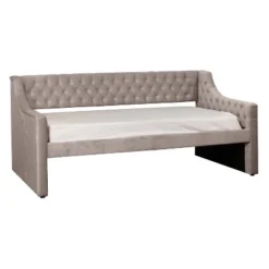 Twin Jaylen Upholstered Daybed Silver Fabric - Hillsdale Furniture -Furniture Specialty Store GUEST f25dddea 2d96 4be3 934d 774fc700e204