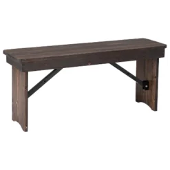 Flash Furniture HERCULES Series 40" X 12" Solid Pine Folding Farm Bench -Furniture Specialty Store GUEST f2b47ff4 fc64 41ee b5a2 08e74b590d63